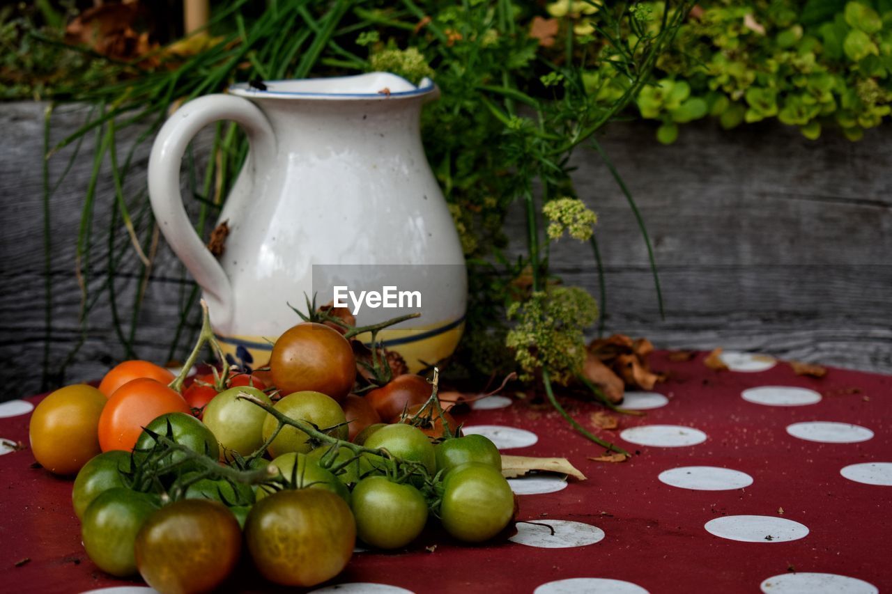 Close-up of vegetables on table