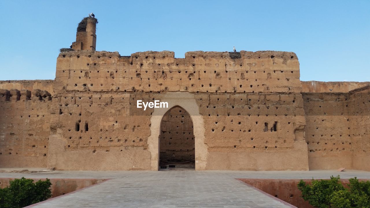 OLD RUINS AGAINST SKY