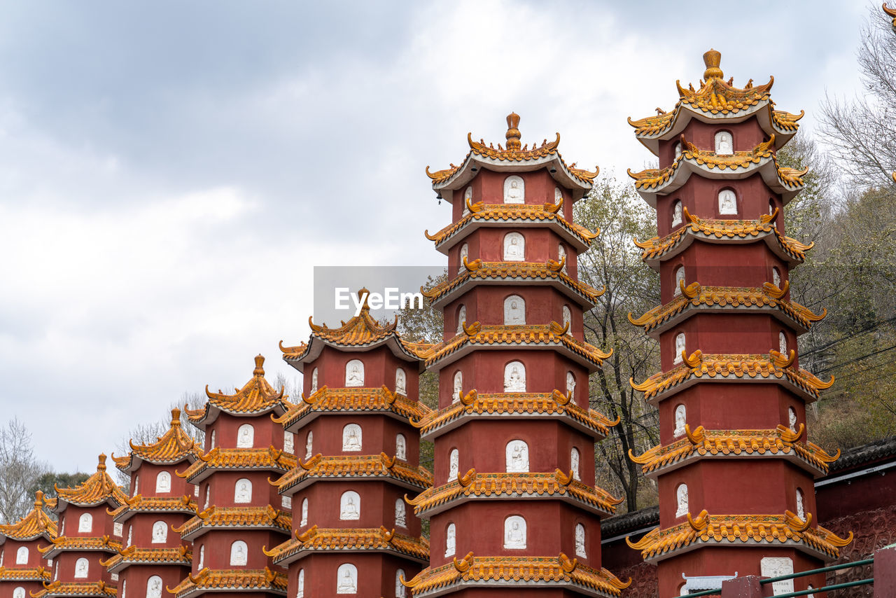 Pagodas in mount wutai, china