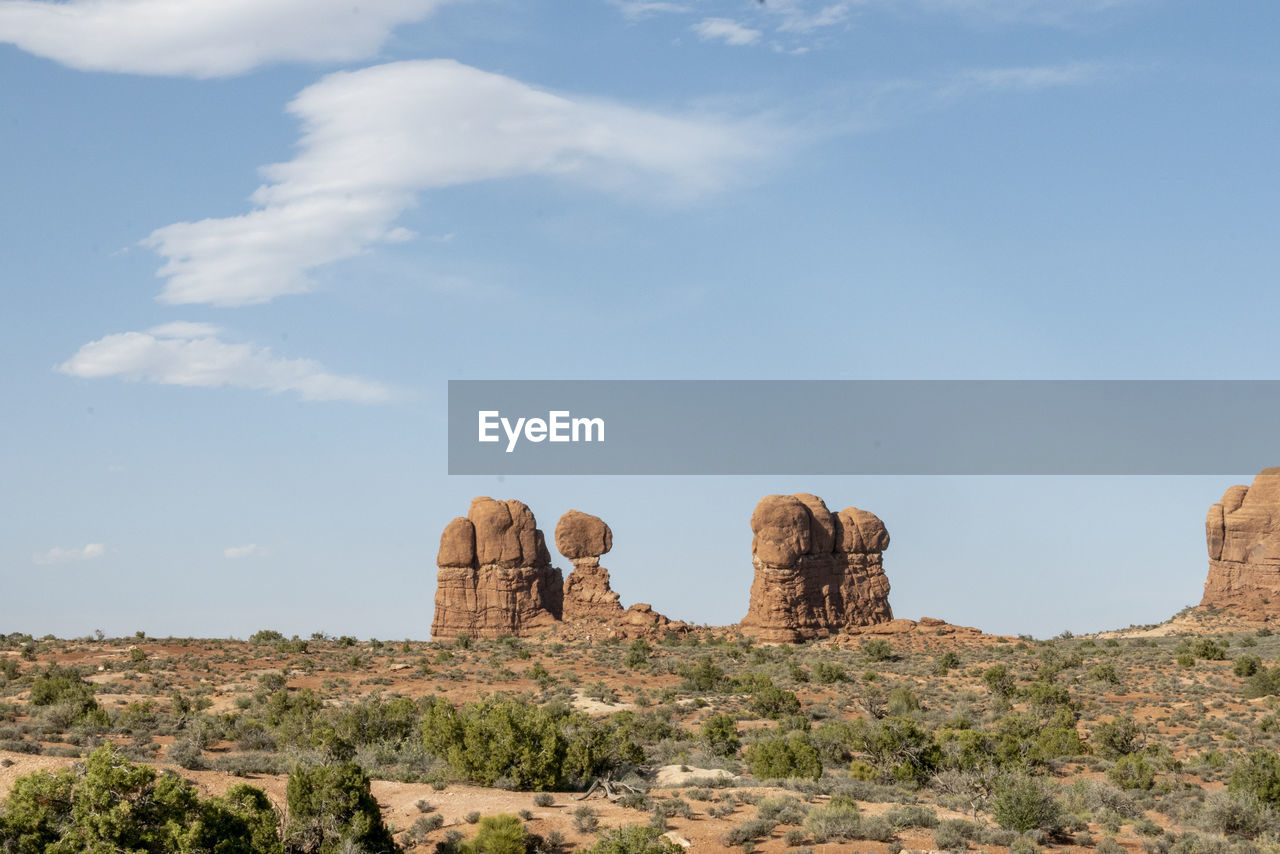 rock formations on landscape