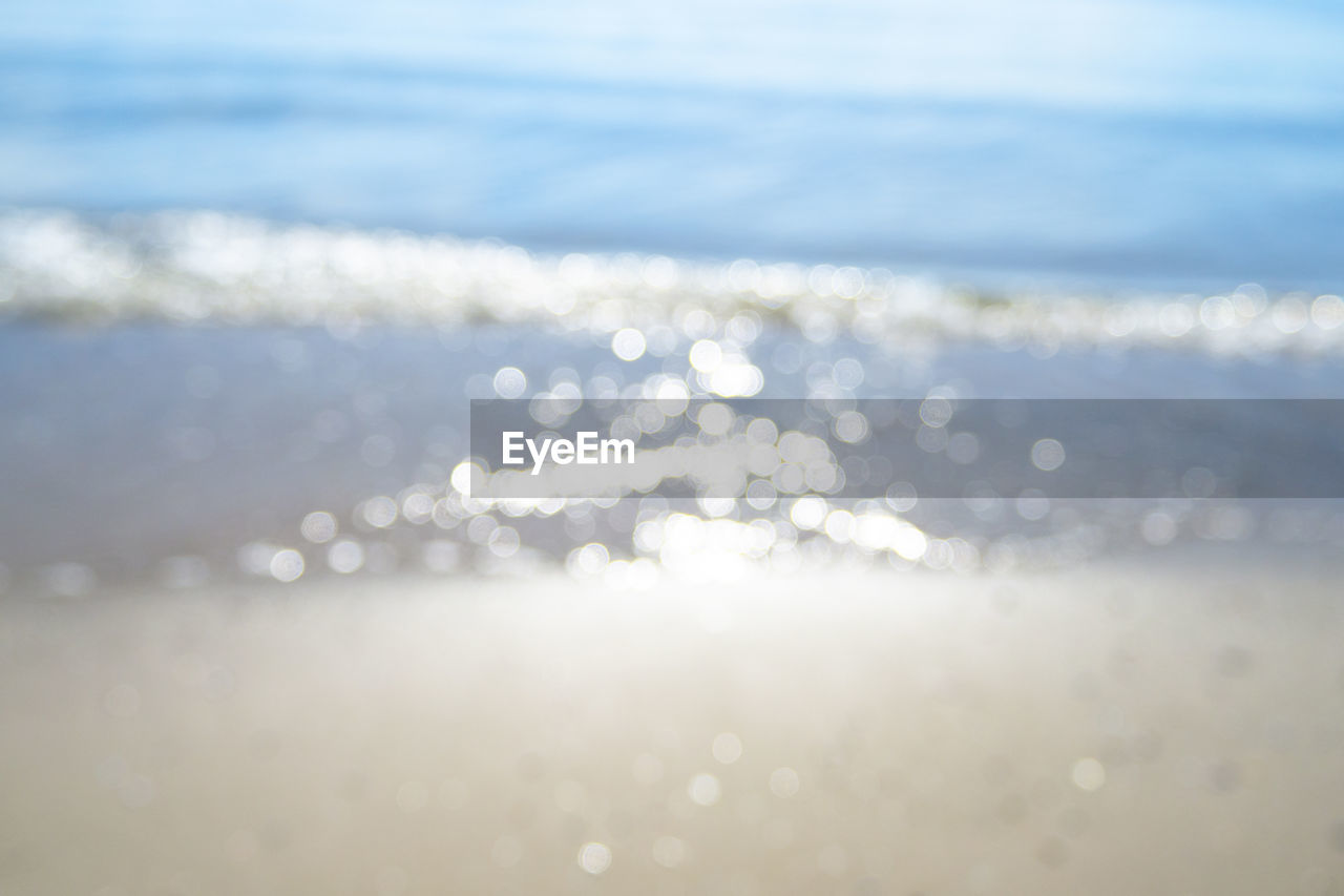 DEFOCUSED IMAGE OF SEA WATER