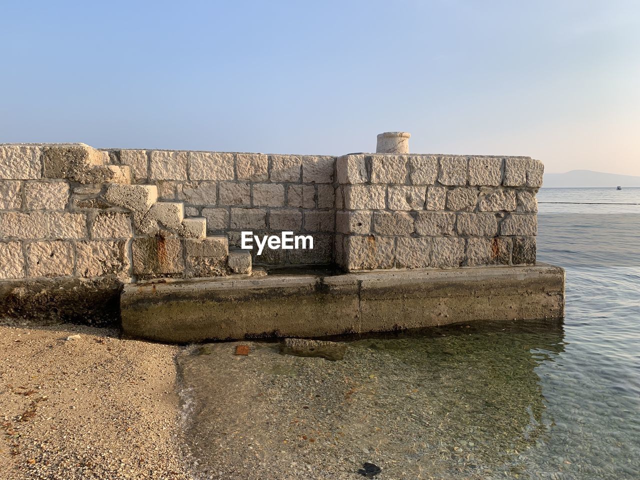 view of sea against clear sky