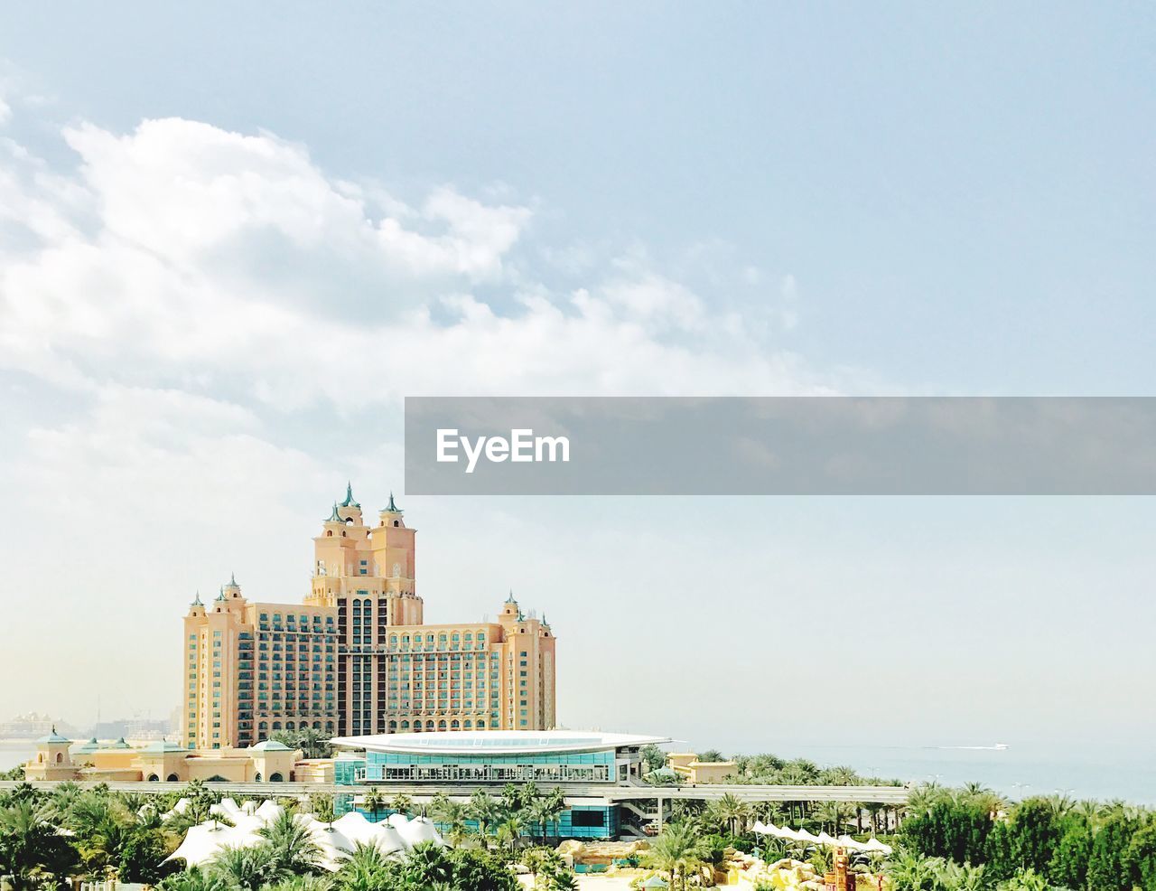 Low angle view of cityscape against sky