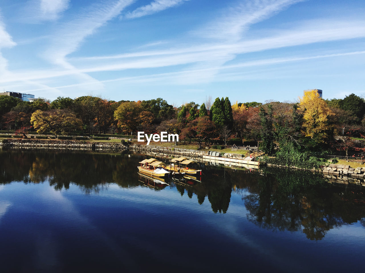 Boats on a moat