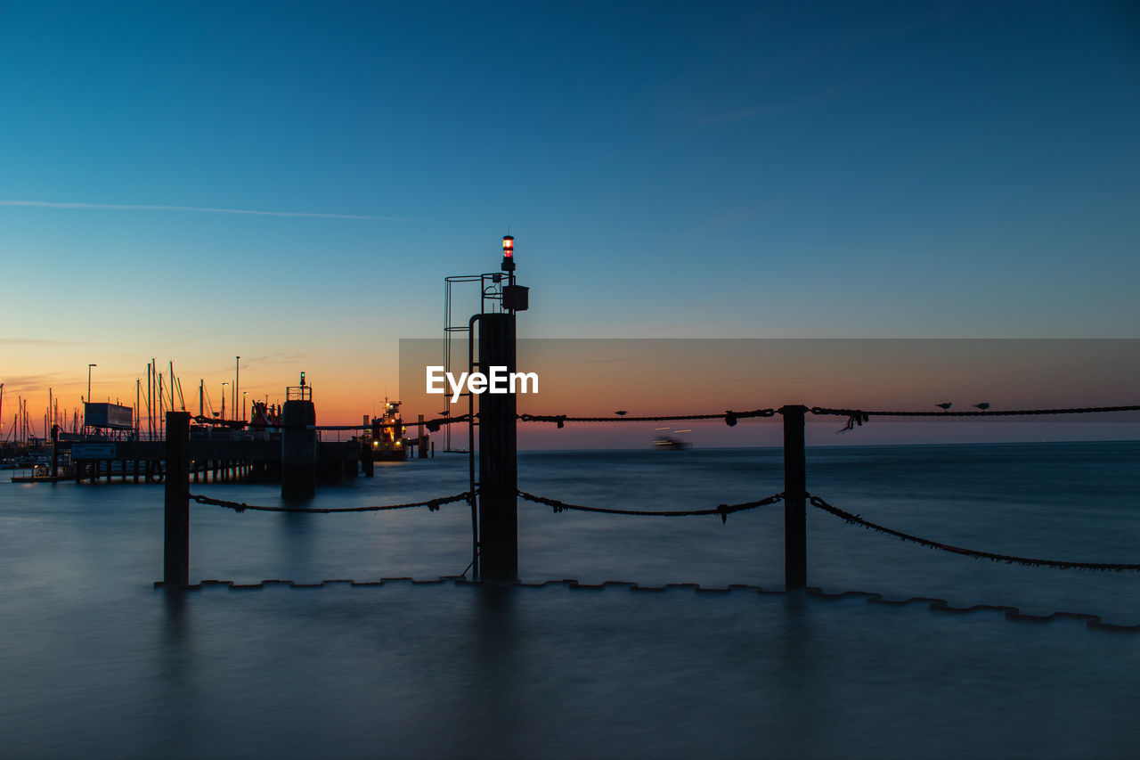 A long exposure from the north sea in cuxhaven  while the sunset