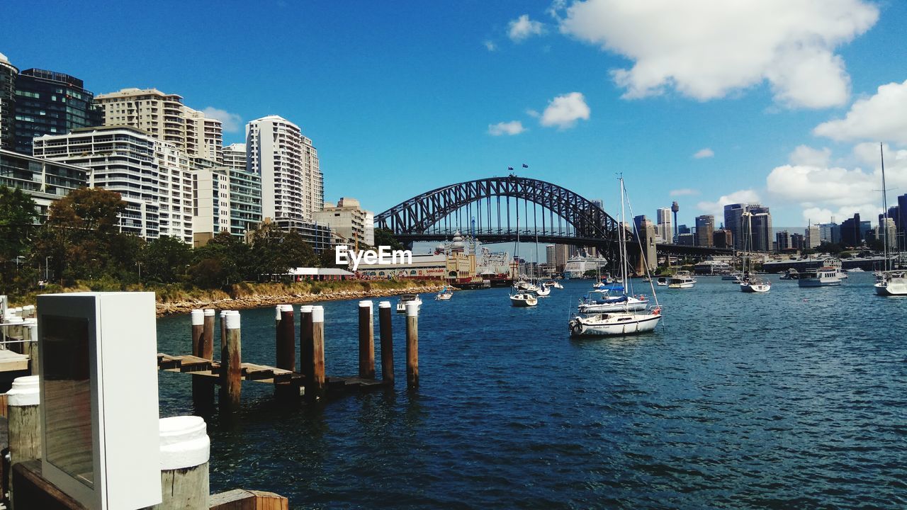 View of city at waterfront