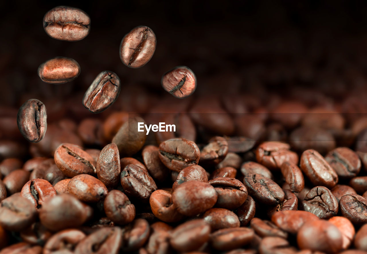 Detail shot of coffee beans