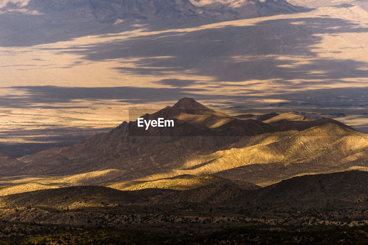 Scenic view of landscape against sky during sunset