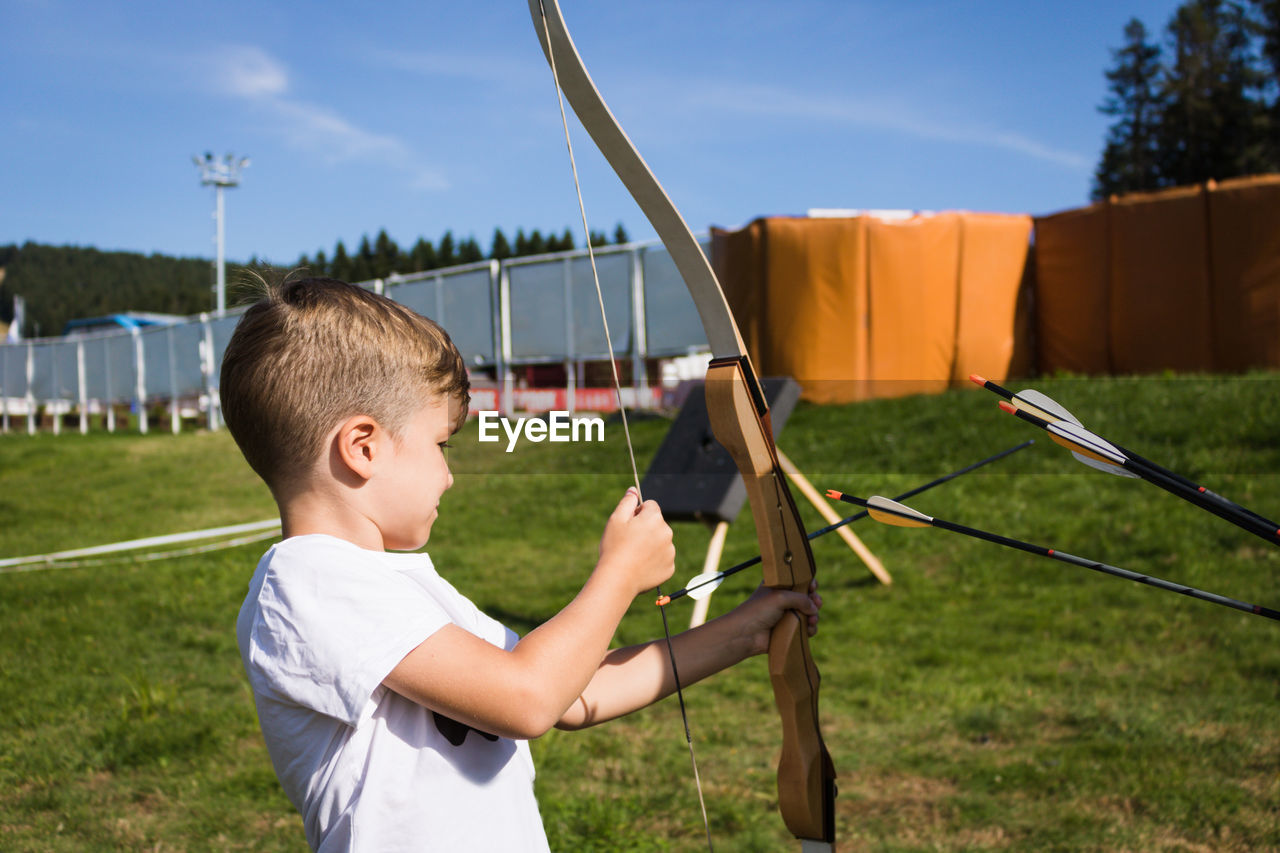 BOY ON FIELD