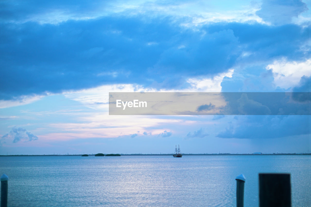 SAILBOATS IN SEA AGAINST SKY