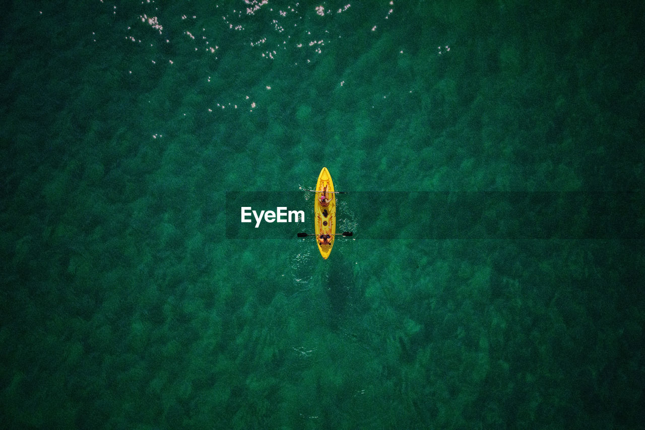 Yellow kayak