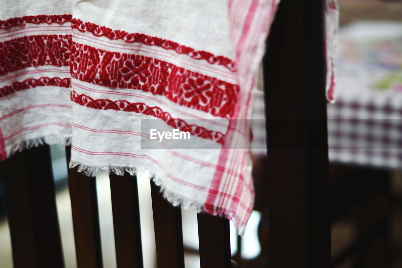 Close-up of curtain