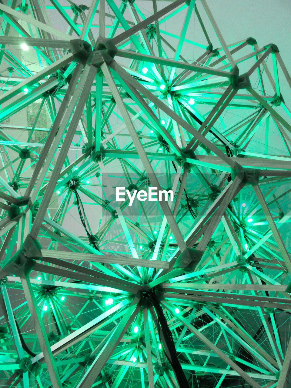 Green light led structure of a amusement park