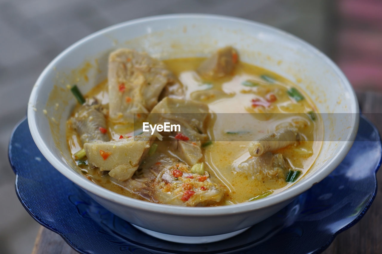 The menu of dishes from tewel and spicy chicken 