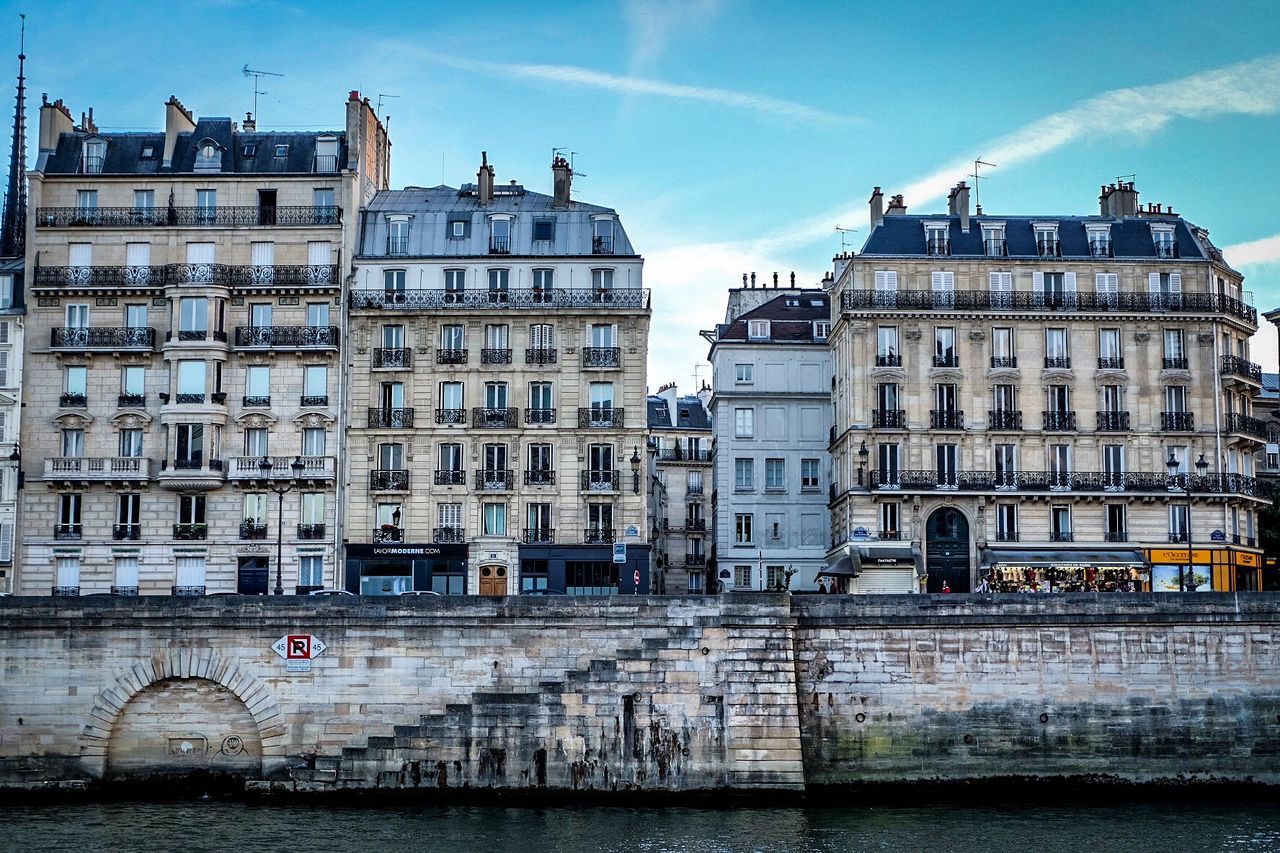 View of buildings at waterfront