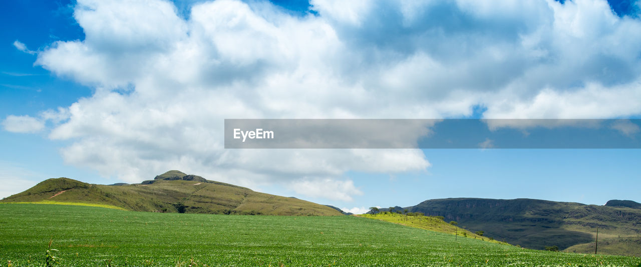 Panoramic view of landscape against sky