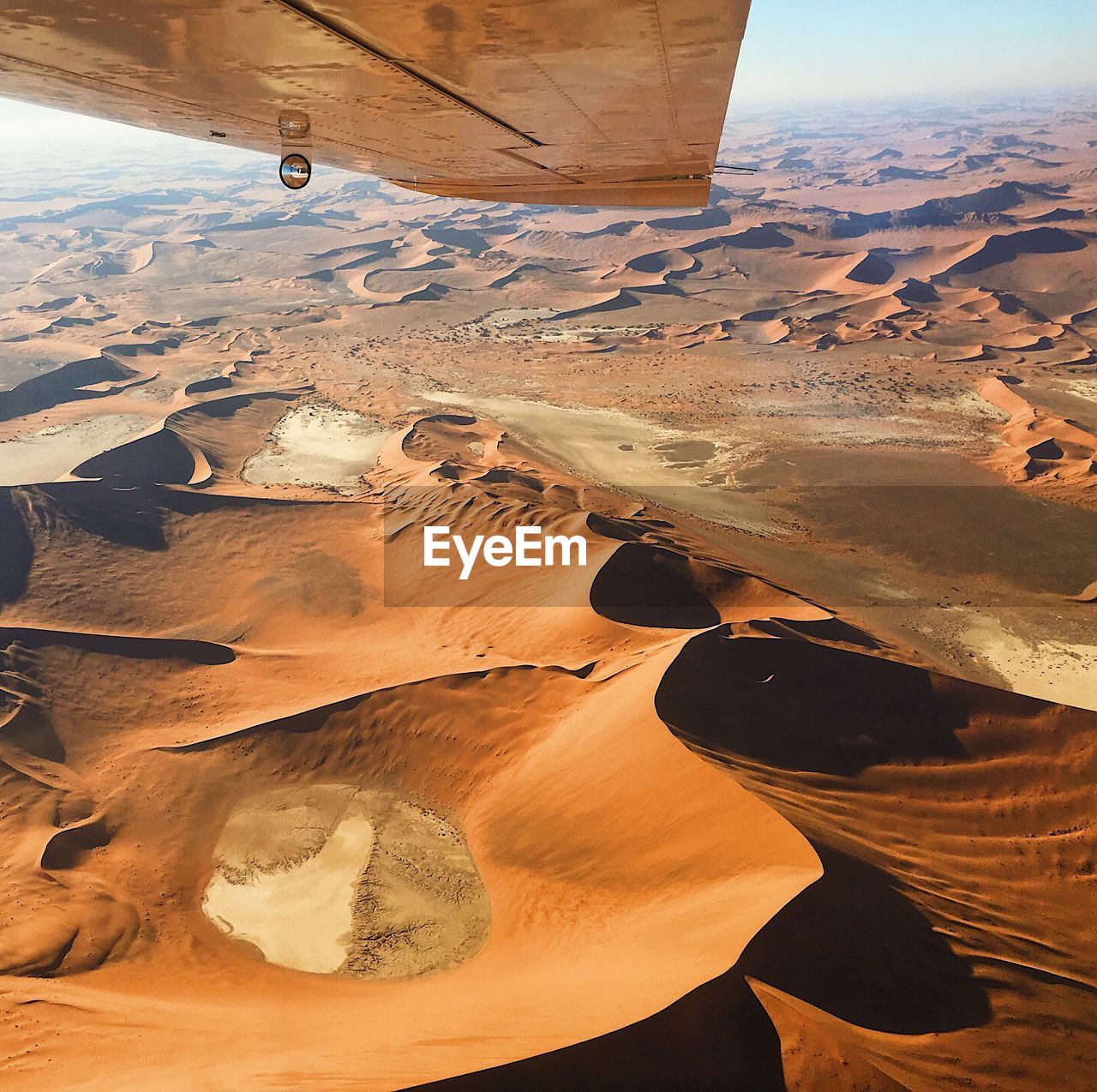 Aerial view of idyllic desert
