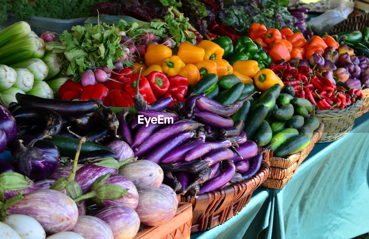 VARIOUS VEGETABLES FOR SALE IN MARKET