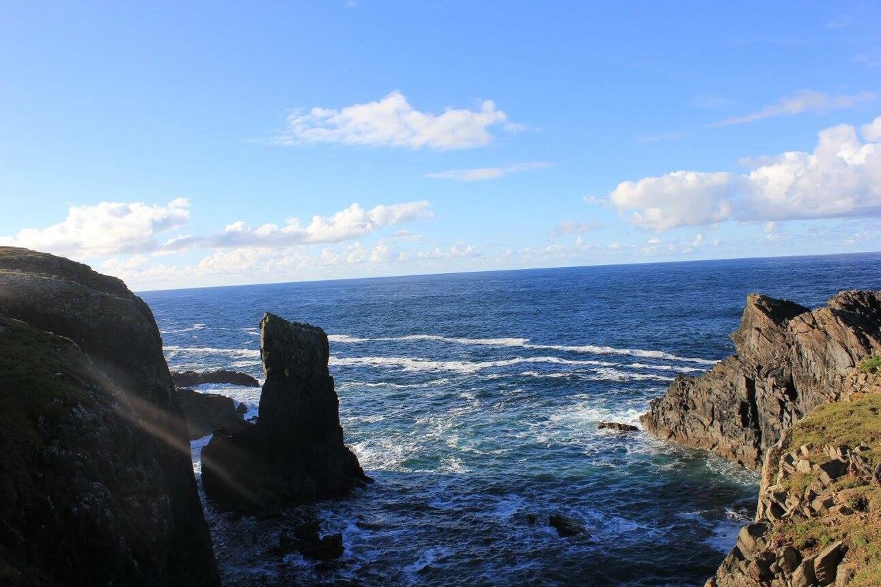 SCENIC VIEW OF CALM SEA AGAINST SKY