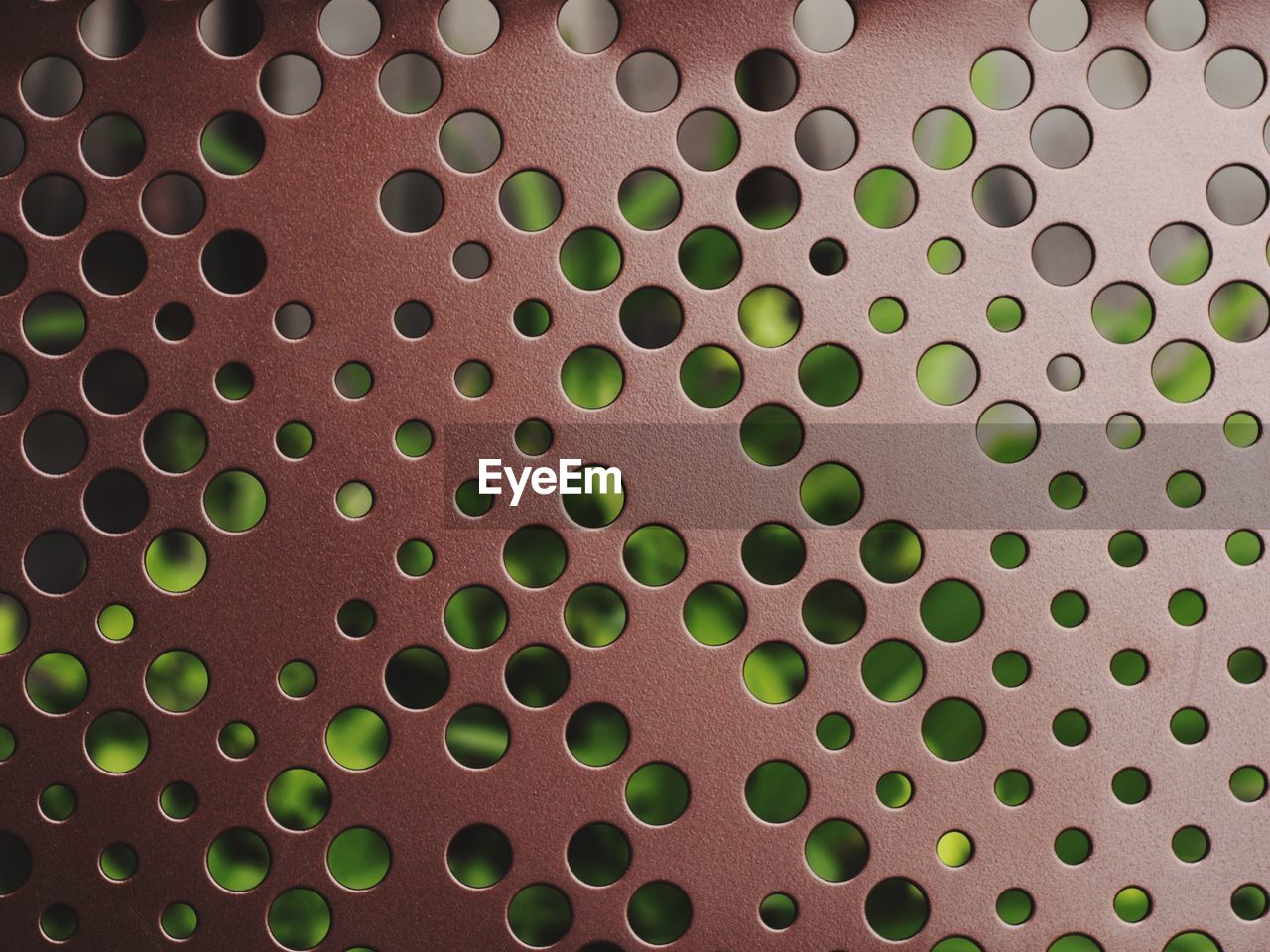 Full frame shot of perforated metal