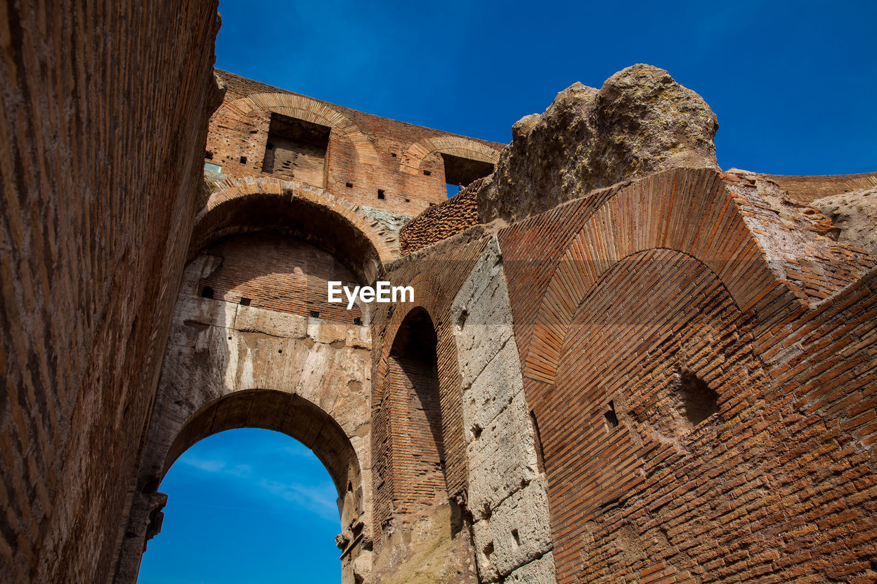 Interior of the famous colosseum in rome