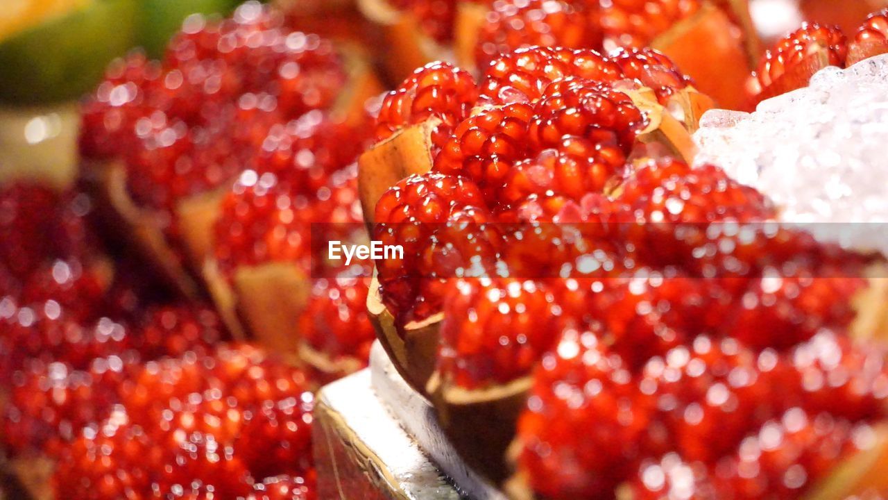 Close-up of pomegranate fruit