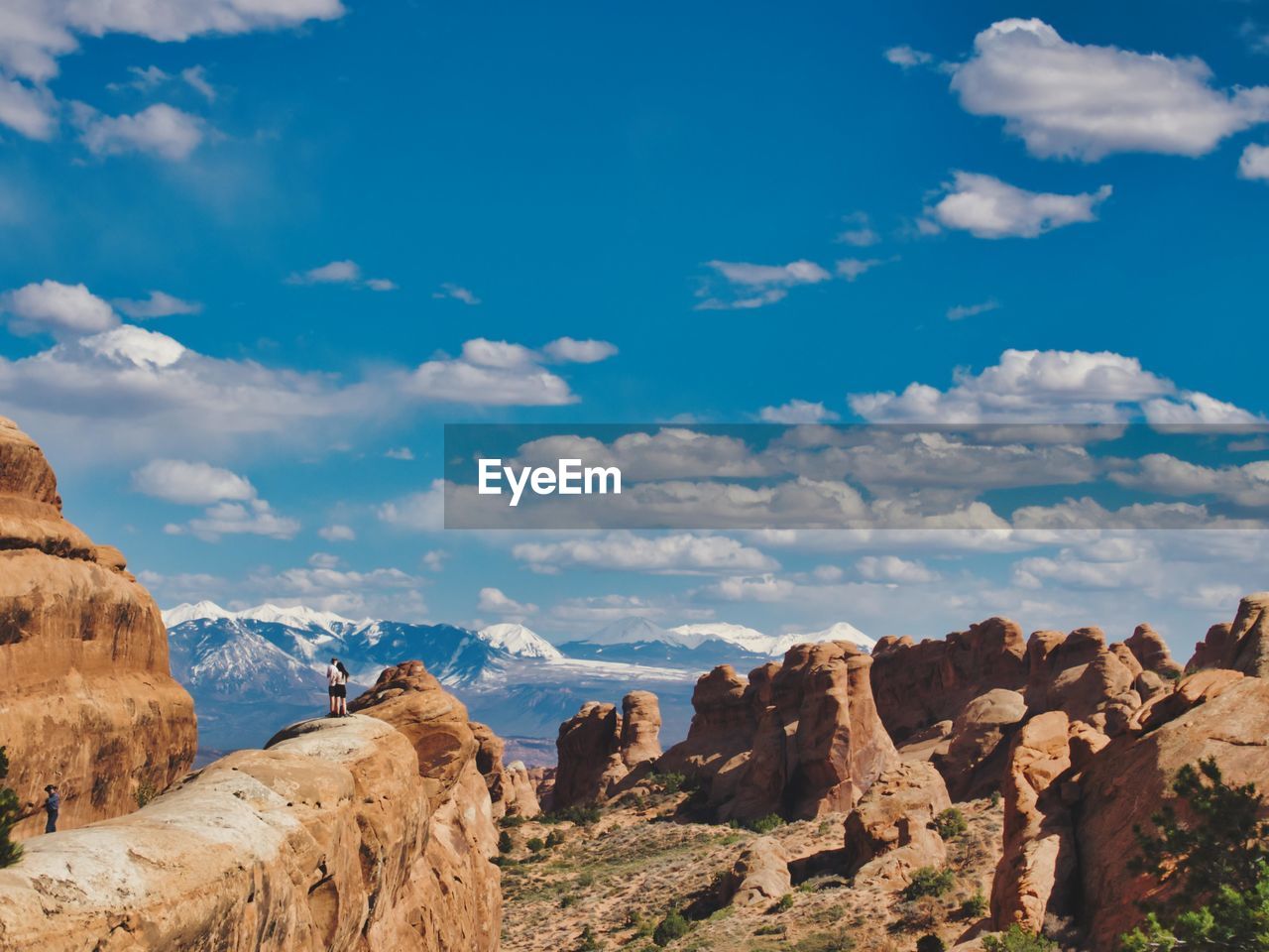 Rock formations against sky