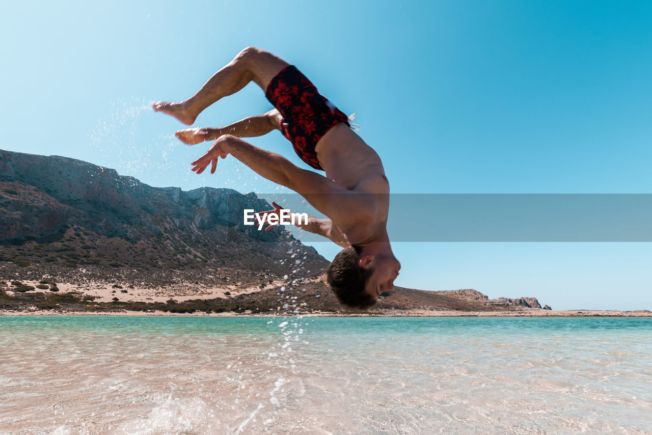 Backflip on the beach 