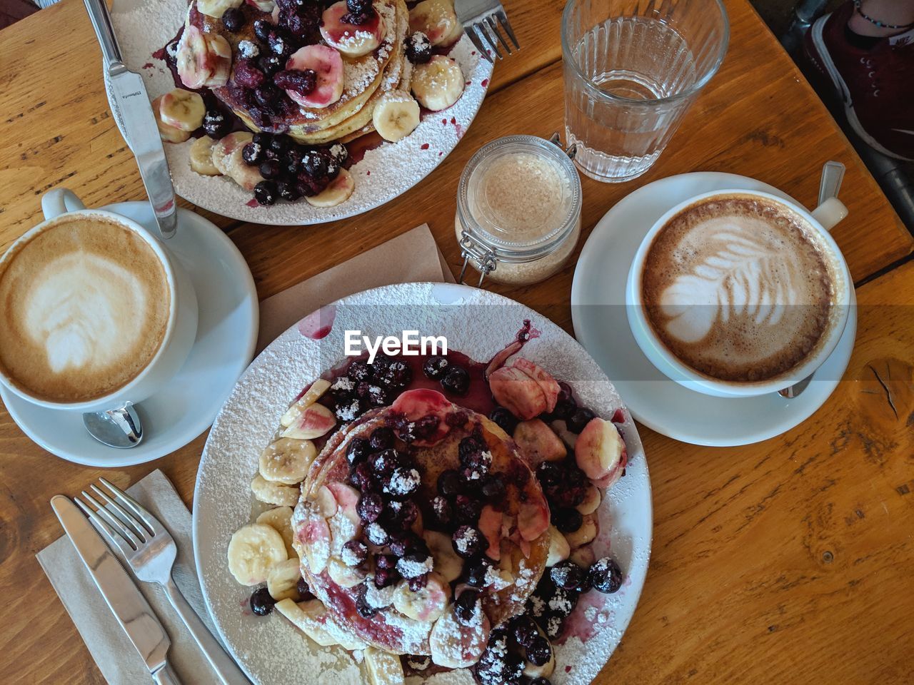 Delicious pancake stacks
