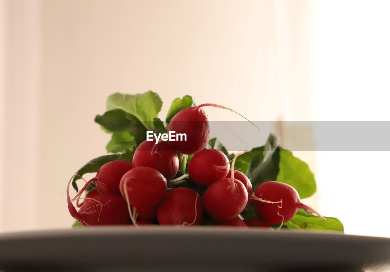 Close-up of radish on table raw food healthy food vitamine