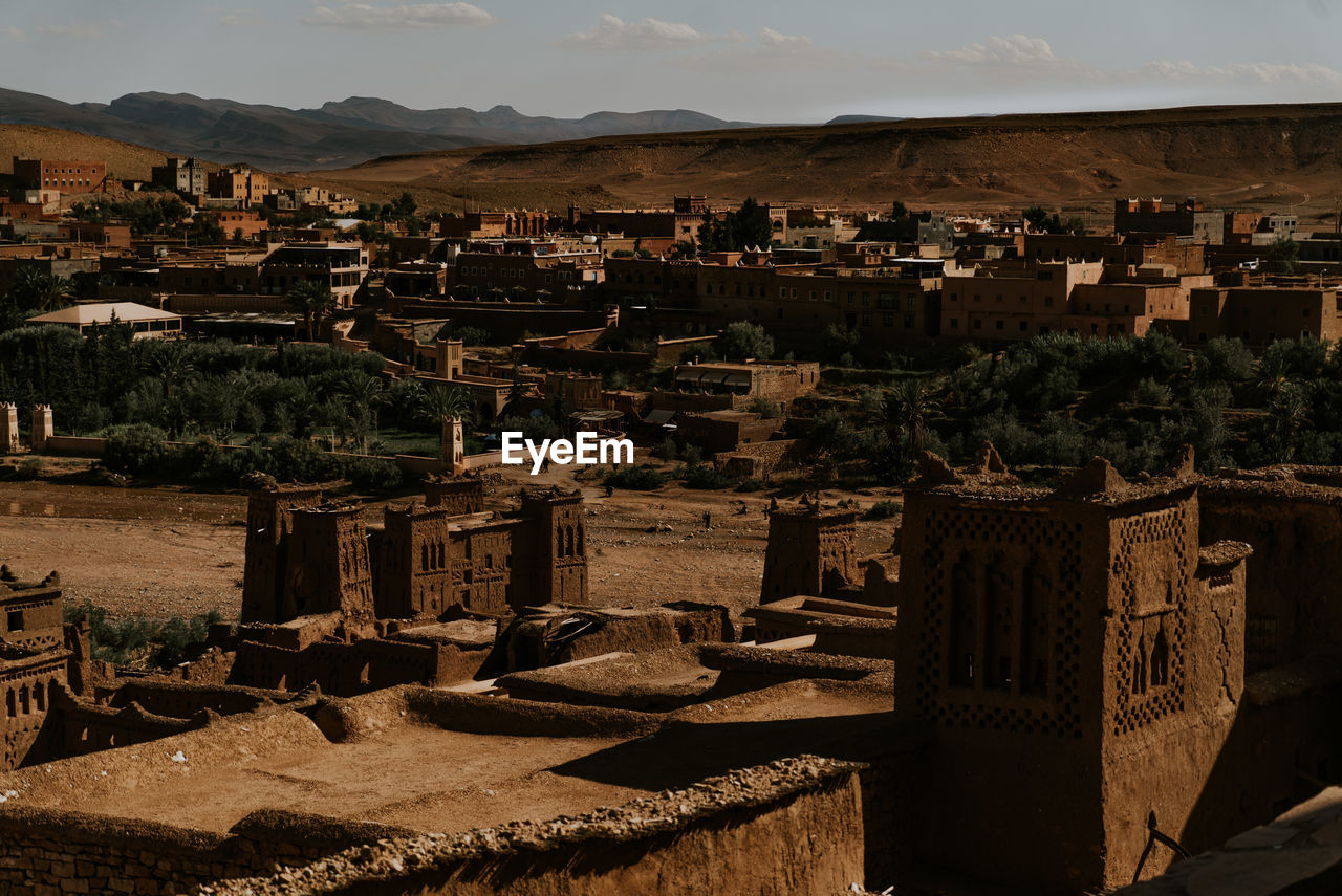 HIGH ANGLE VIEW OF TOWNSCAPE