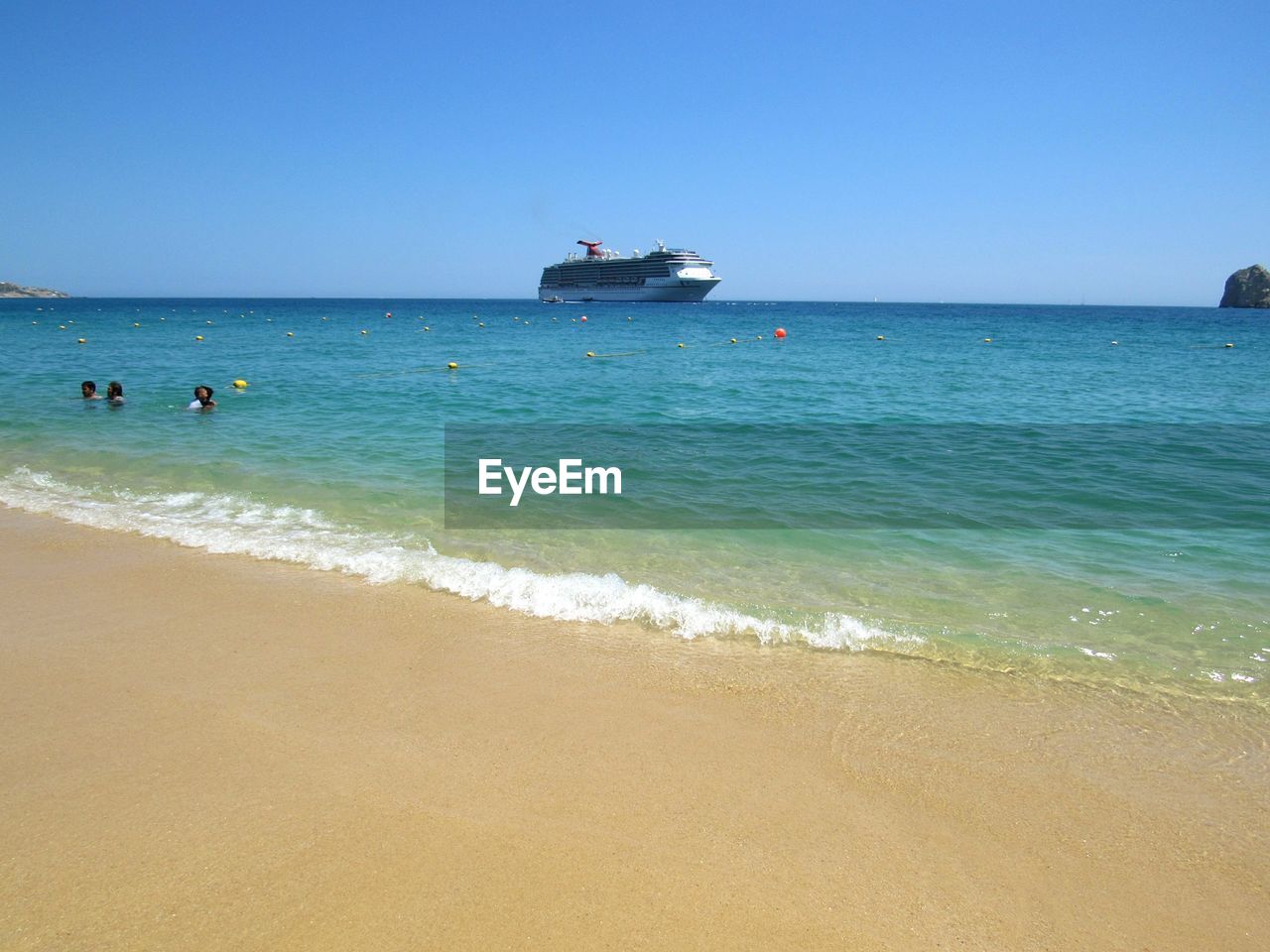 VIEW OF SEA AGAINST CLEAR SKY