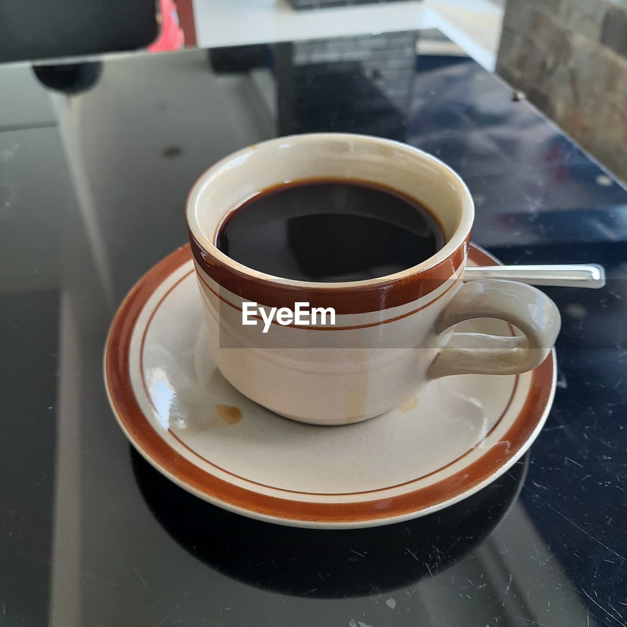 Close-up of coffee on table