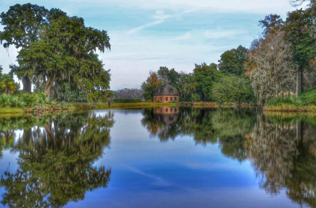 SCENIC VIEW OF CALM LAKE