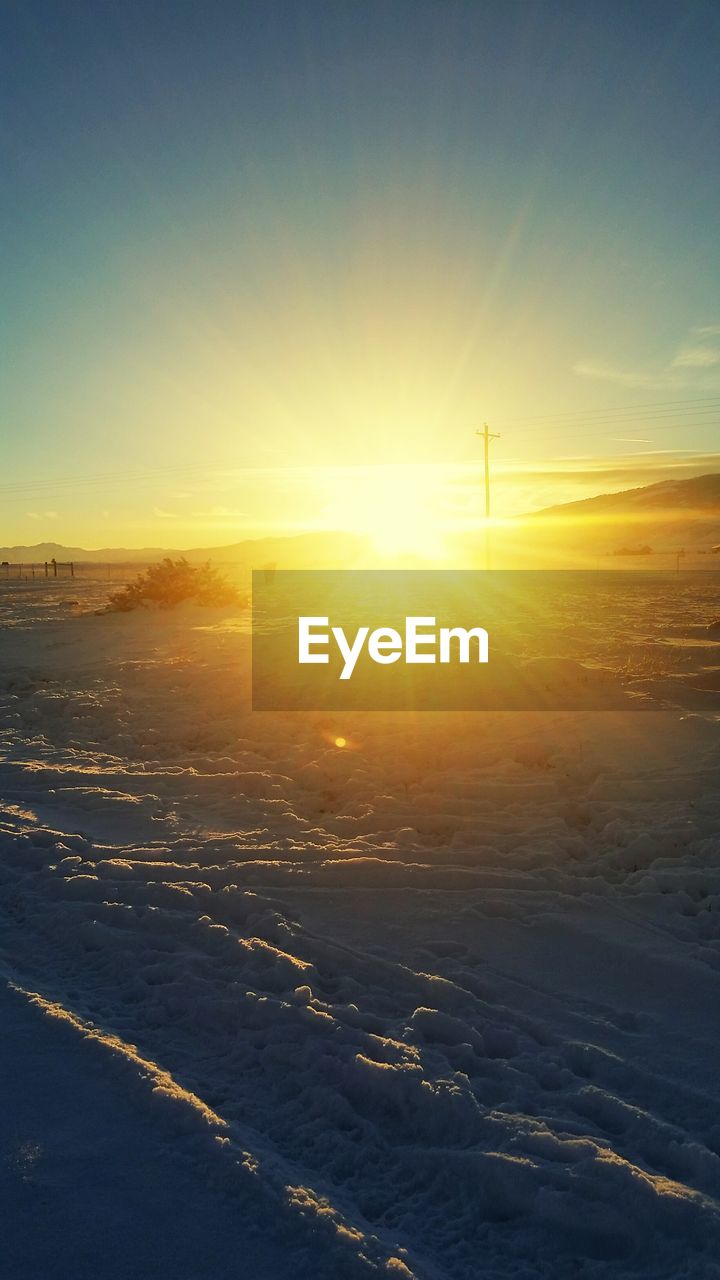 SCENIC VIEW OF SEA DURING SUNSET