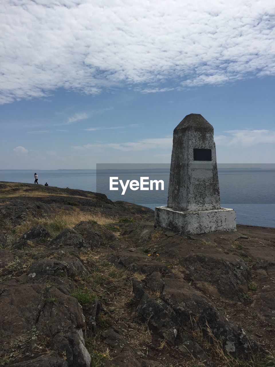 VIEW OF SEA AGAINST CLOUDY SKY