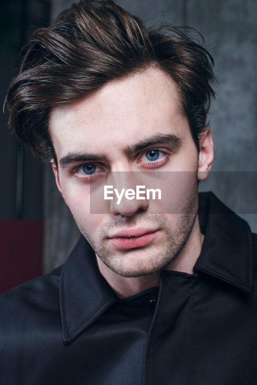Close-up portrait of young man