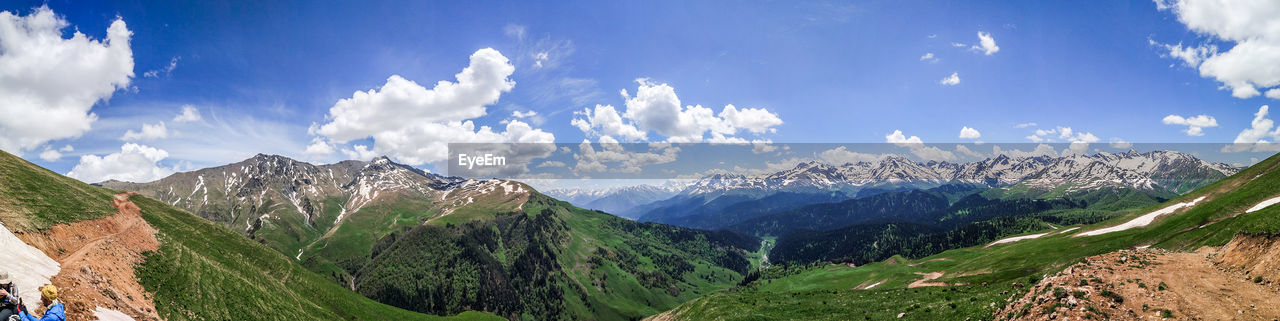 Panoramic view of landscape against sky