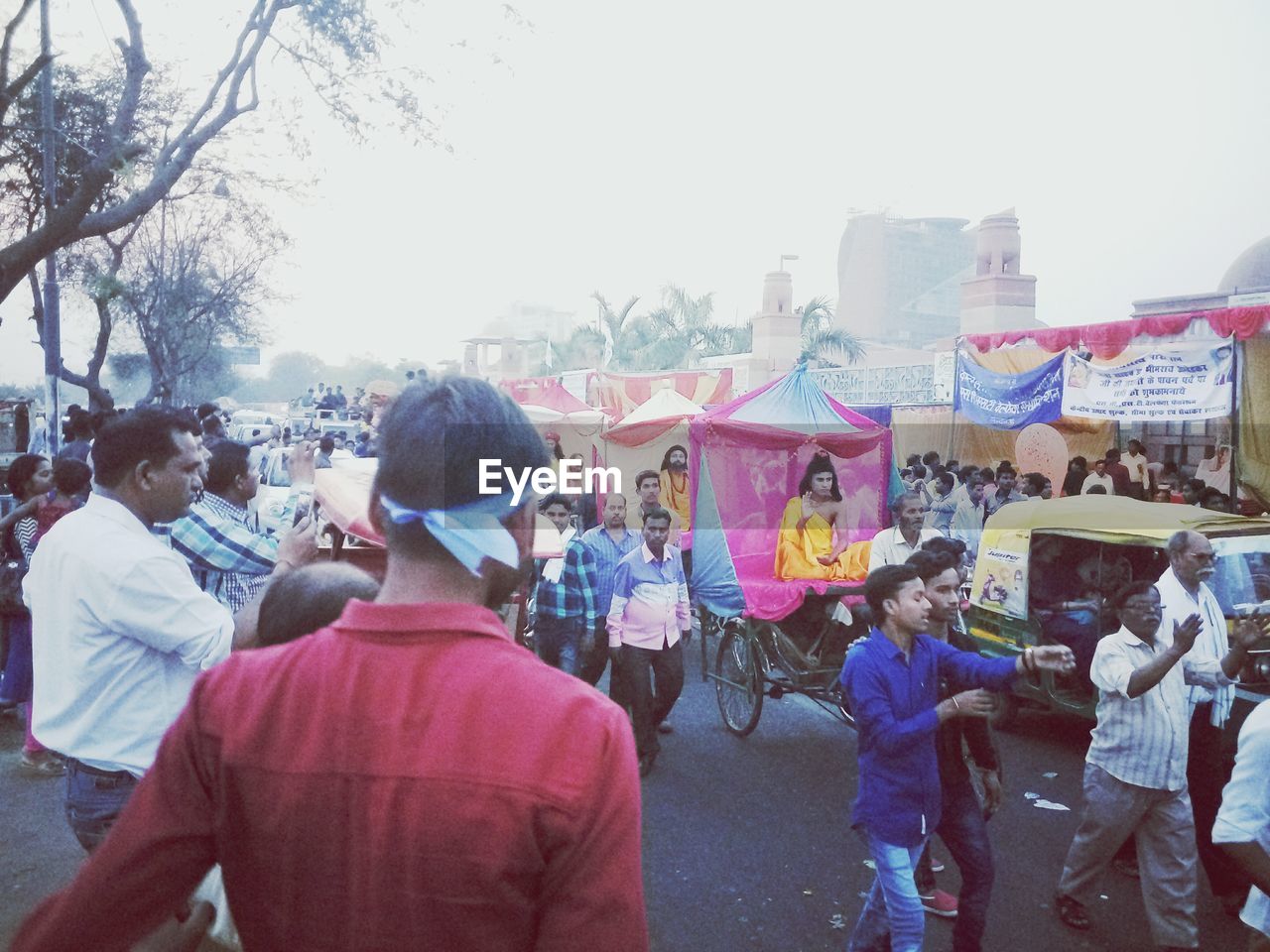 CROWD AT MUSIC CONCERT IN CITY