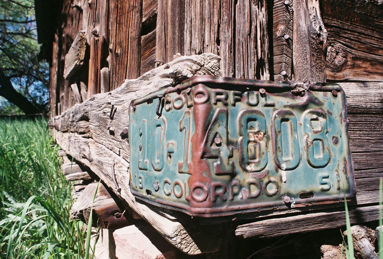 Rusty metal of barn