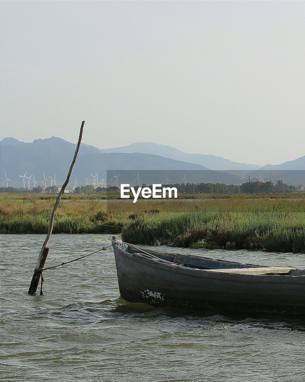 Scenic view of mountains against clear sky