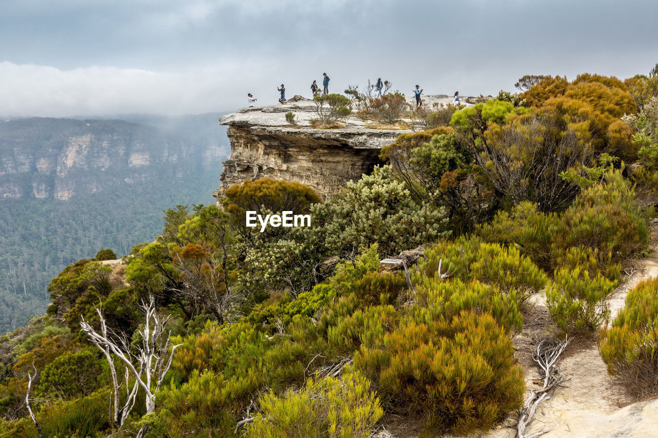 Scenic cliff view against sky