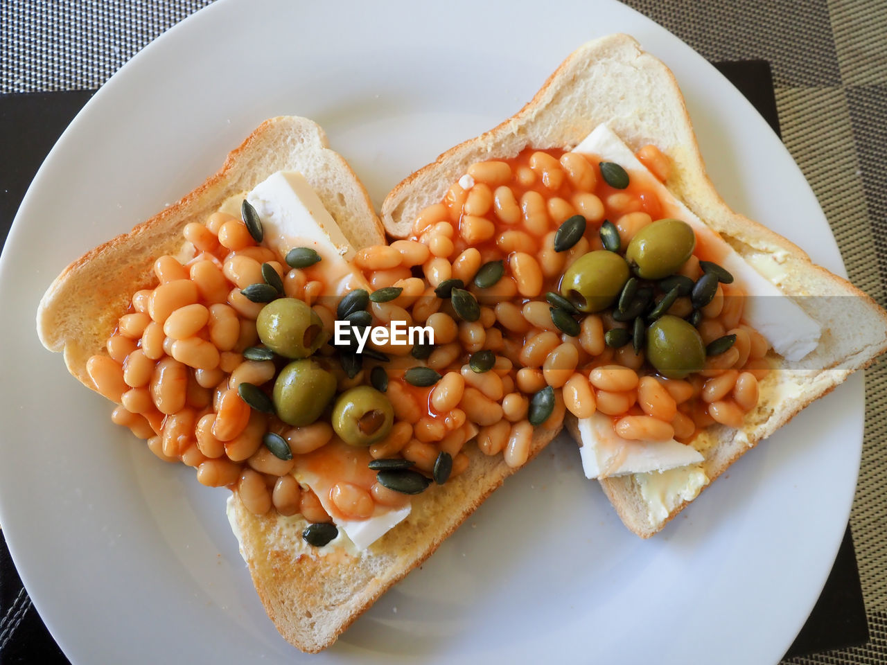 close-up of food in plate on table