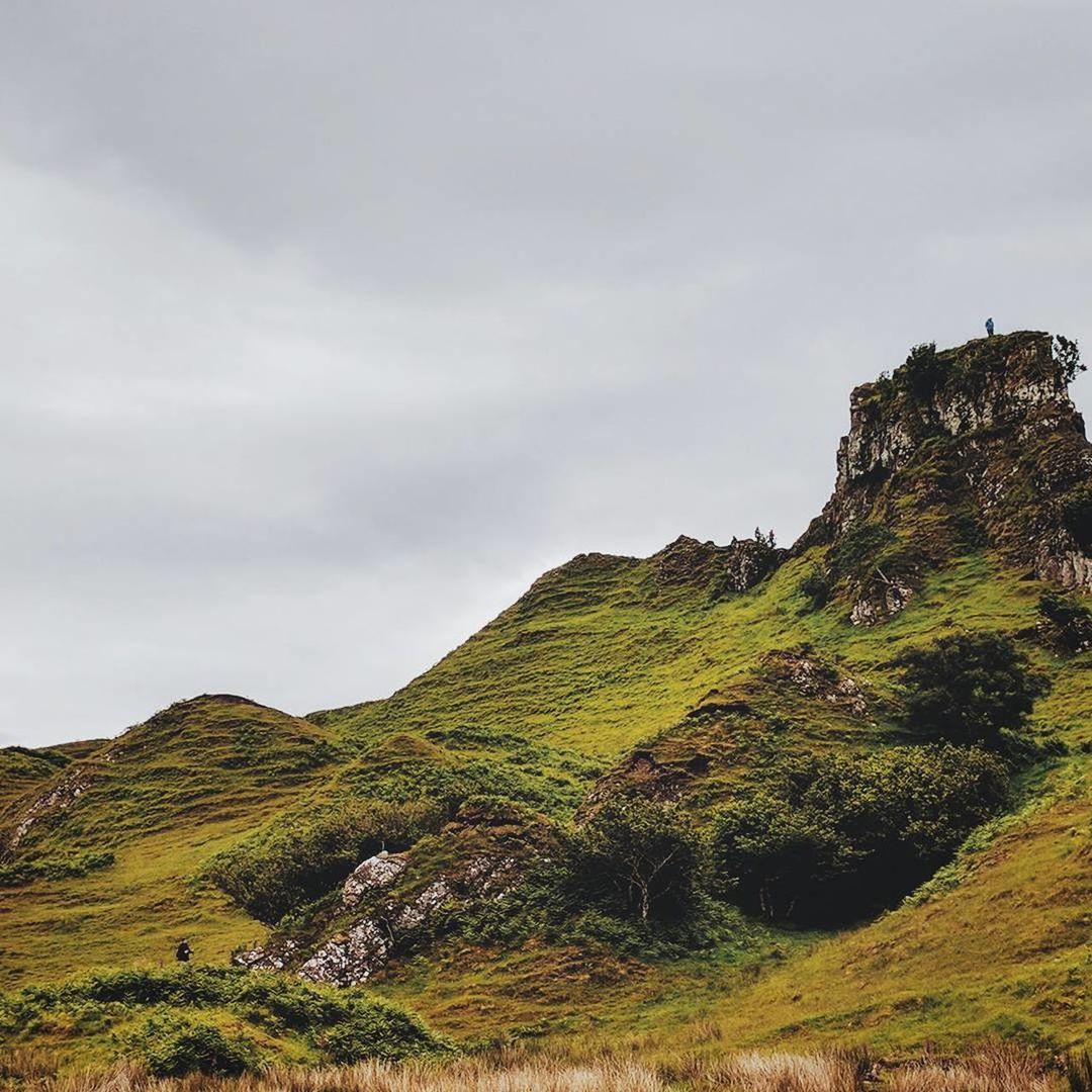 Scenic view of mountain against sky