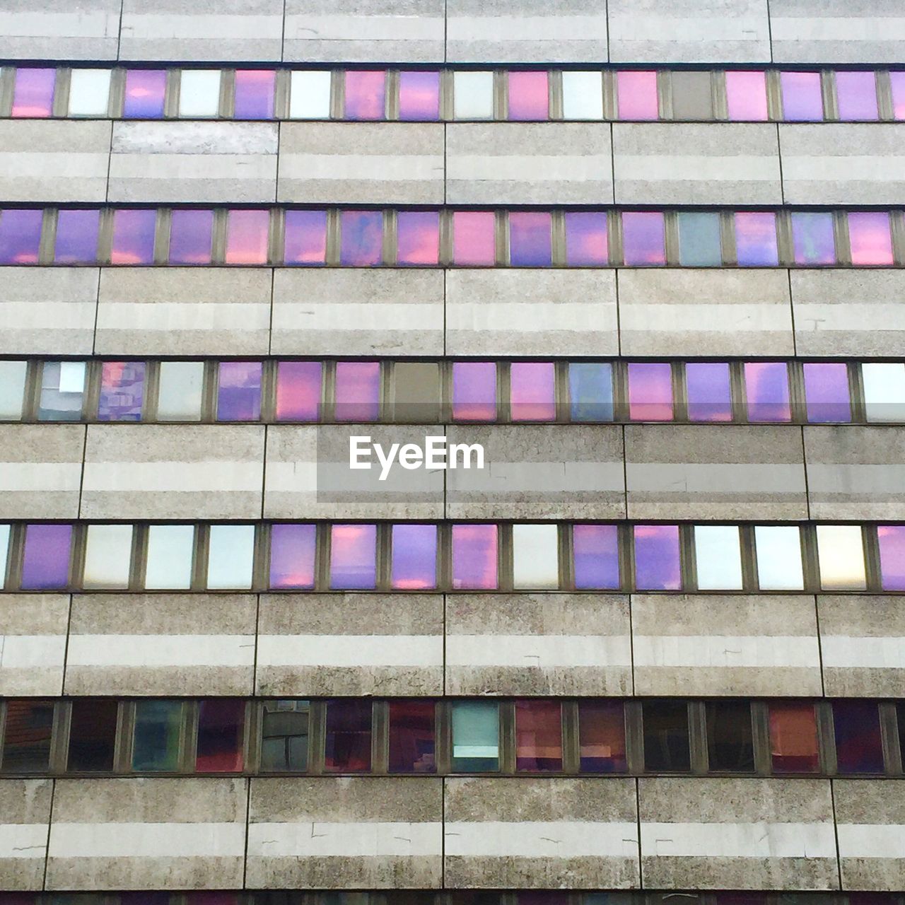 Low angle view of building with windows