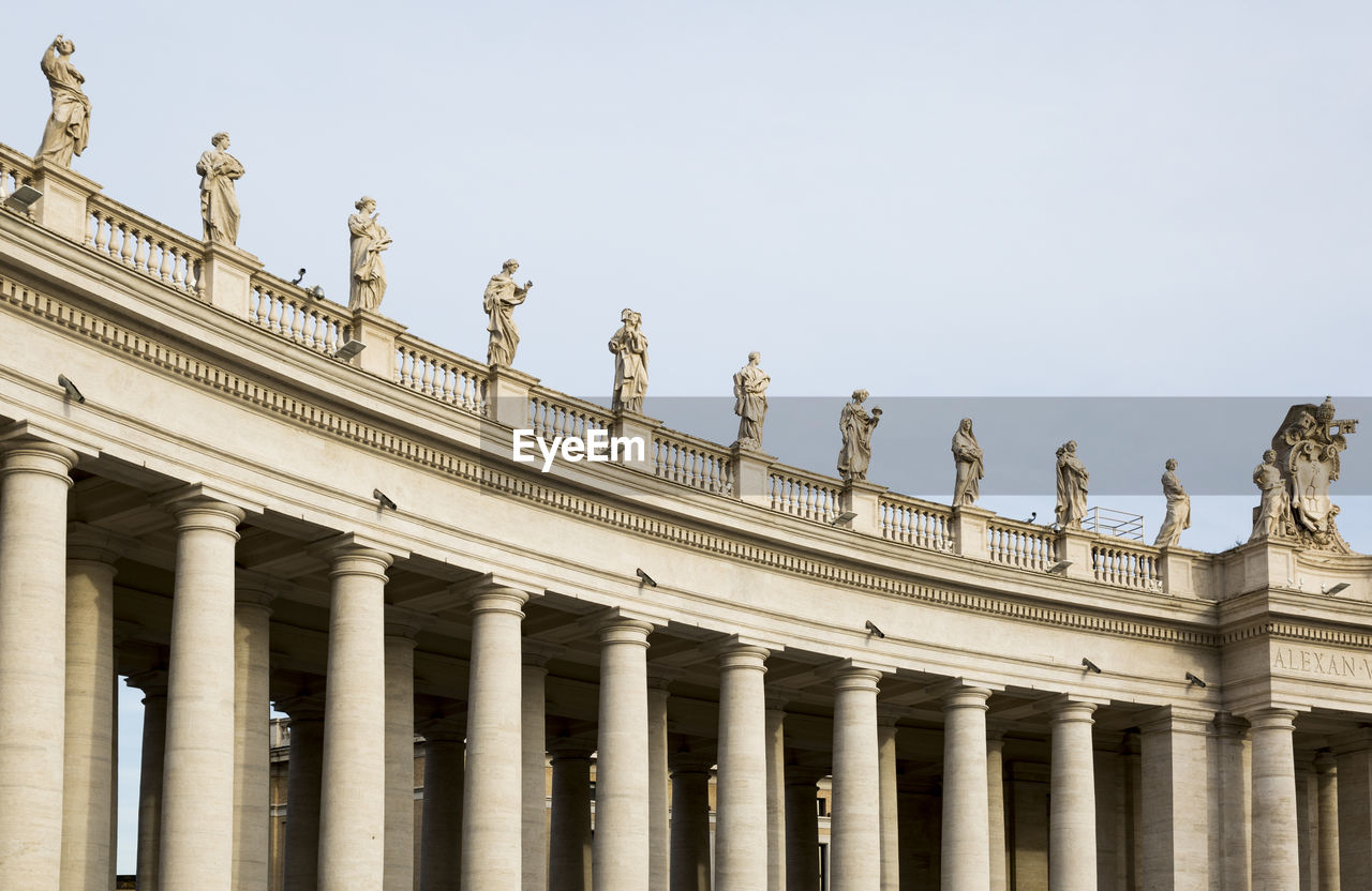 Low angle view of historical building against sky