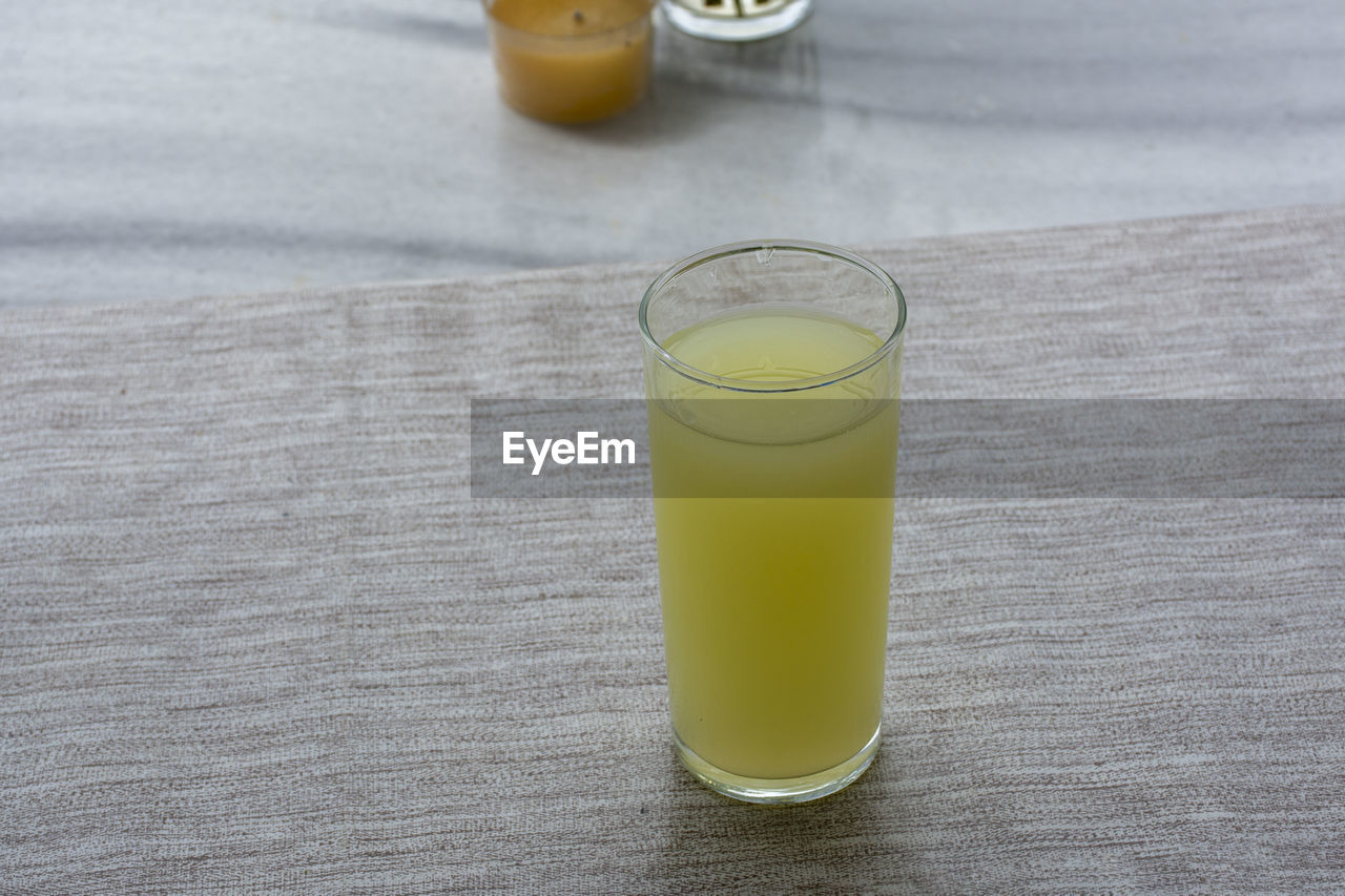 Close-up of drink on table