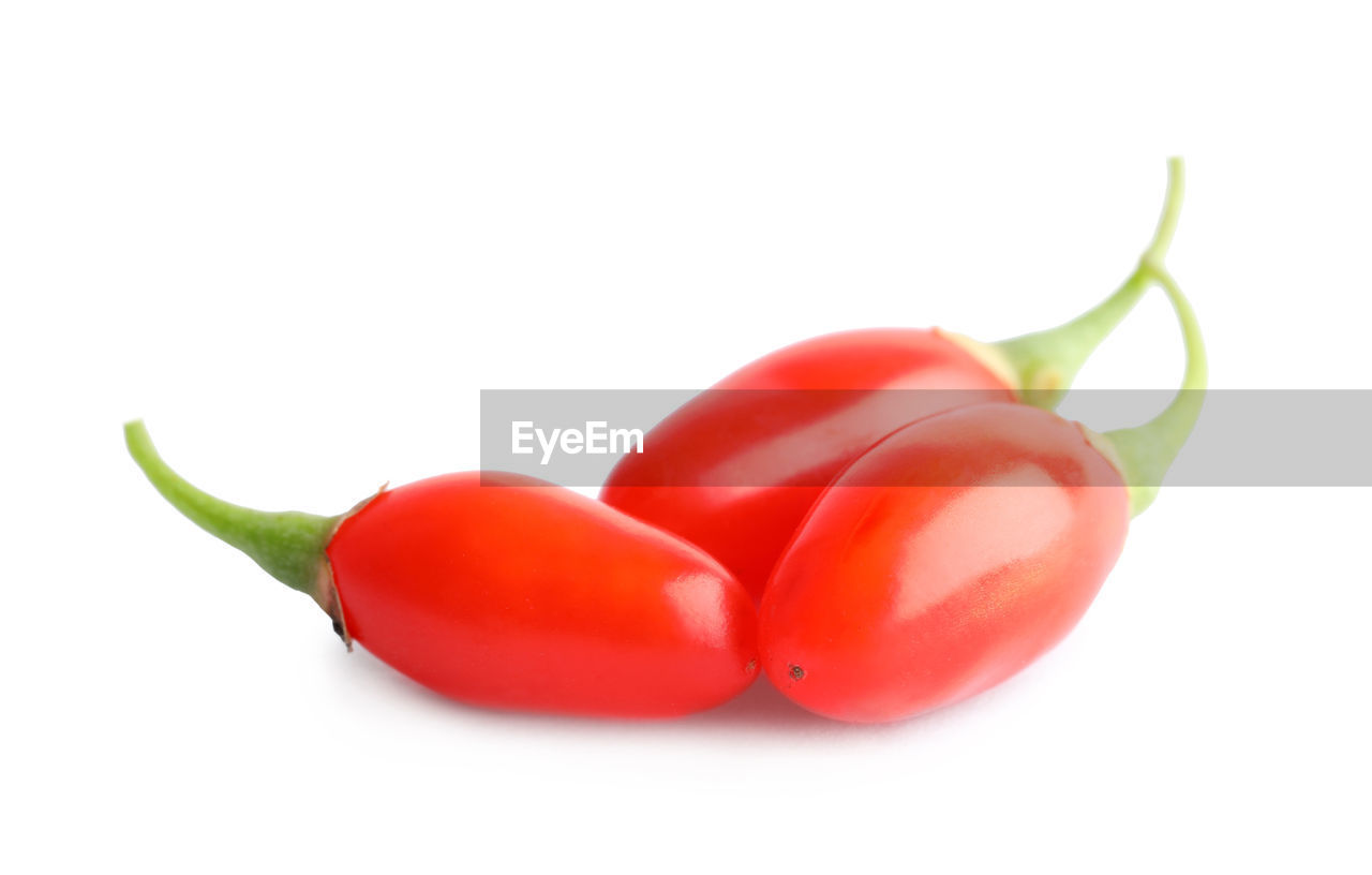 vegetable, food and drink, food, red, plant, produce, bell peppers and chili peppers, healthy eating, chili pepper, cut out, wellbeing, freshness, pepper, white background, fruit, pimiento, studio shot, spice, ingredient, indoors, pepper - vegetable, close-up, no people, habanero chili, organic, plant stem, group of objects, raw food, bell pepper, ripe, red bell pepper, paprika, jalapeño, capsicum, green