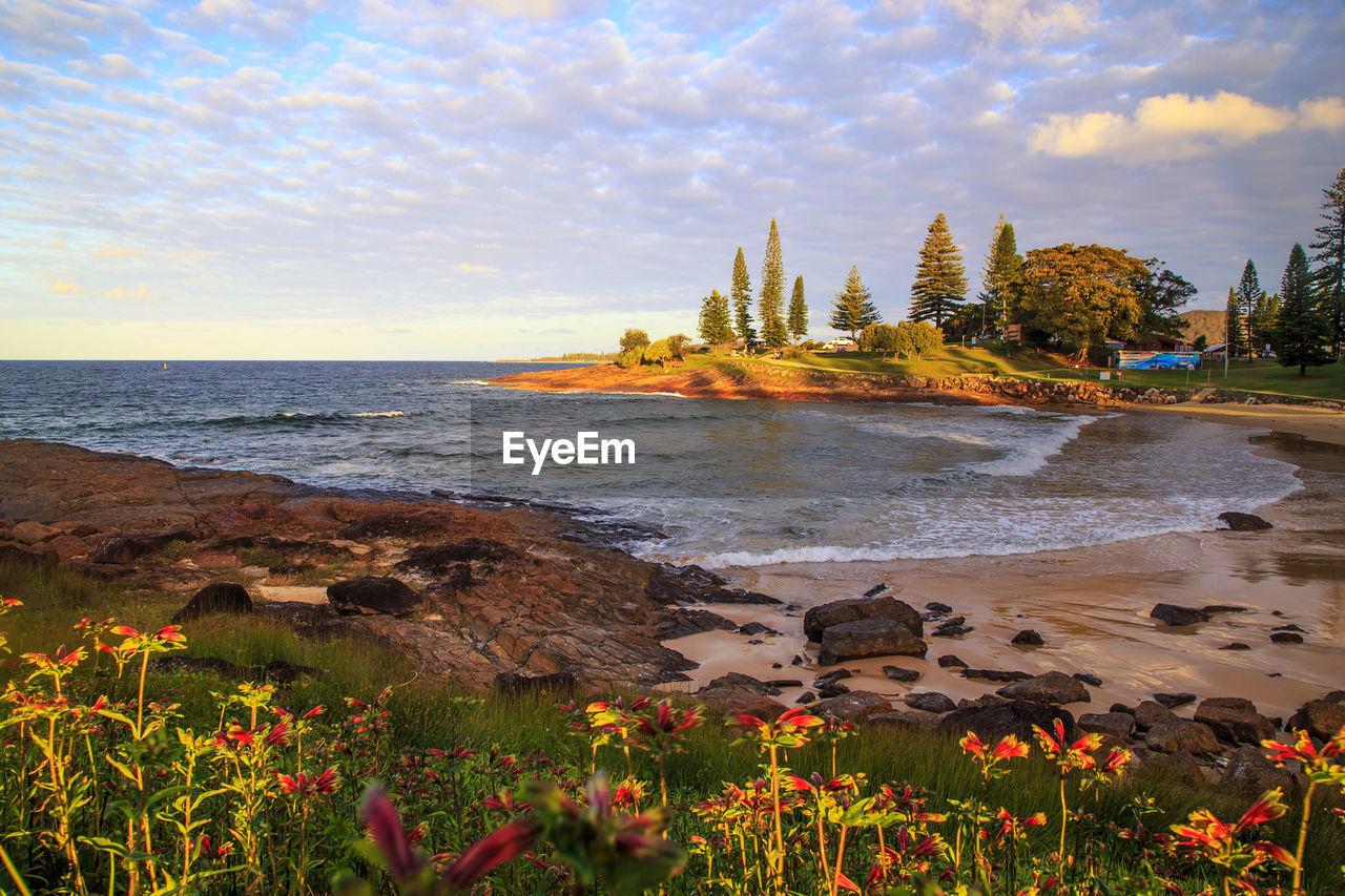 panoramic view of sea against sky