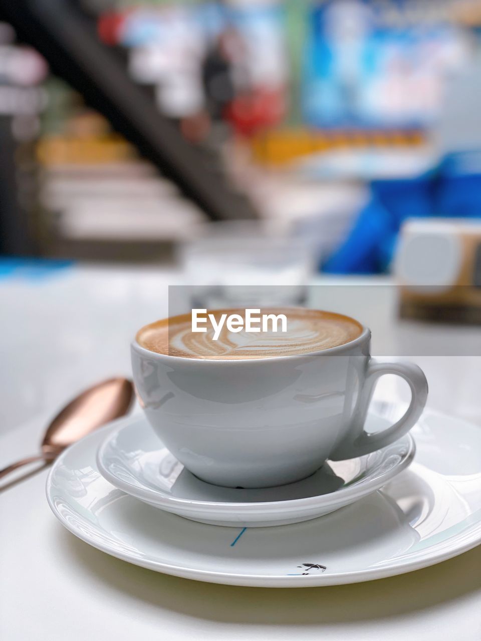 CLOSE-UP OF COFFEE ON TABLE